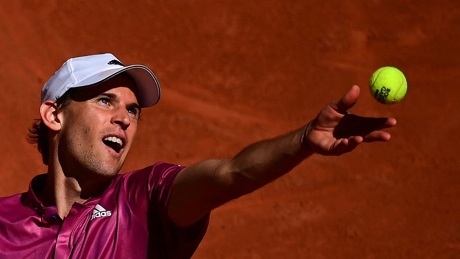 World number five Dominic Thiem. Credit: AFP Photo