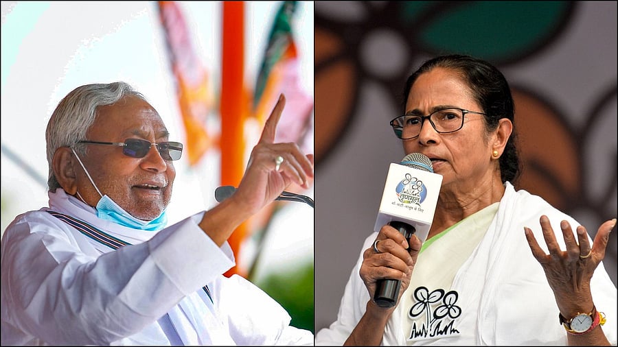 The most significant collateral beneficiary of Banerjee's triumph in Bengal seems to be her immediate first door neighbour in Bihar. In his two decades of experiments with the BJP, the electoral outcome of Bihar Assembly polls late last year rendered Nitish Kumar in an un-envious situation. Credit: PTI File Photos