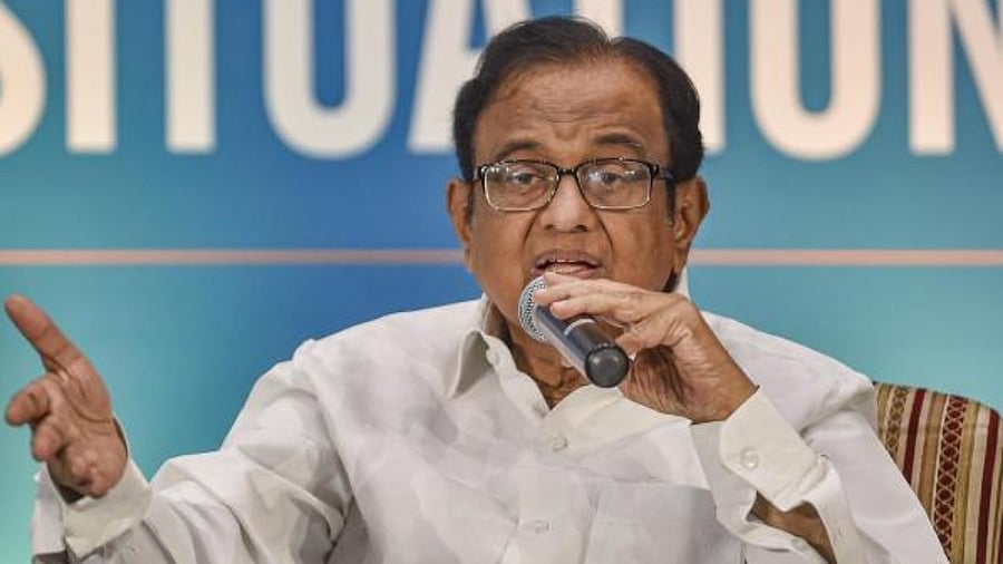 Congress leader P Chidambaram. Credit: PTI Photo