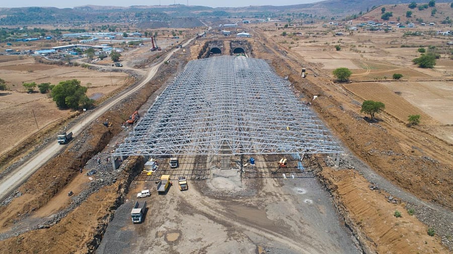 The tunnel is 7.78 km long, in two tubes with a total width of 35 metres — 17.50 metres in each tube. Credit: Special Arrangement