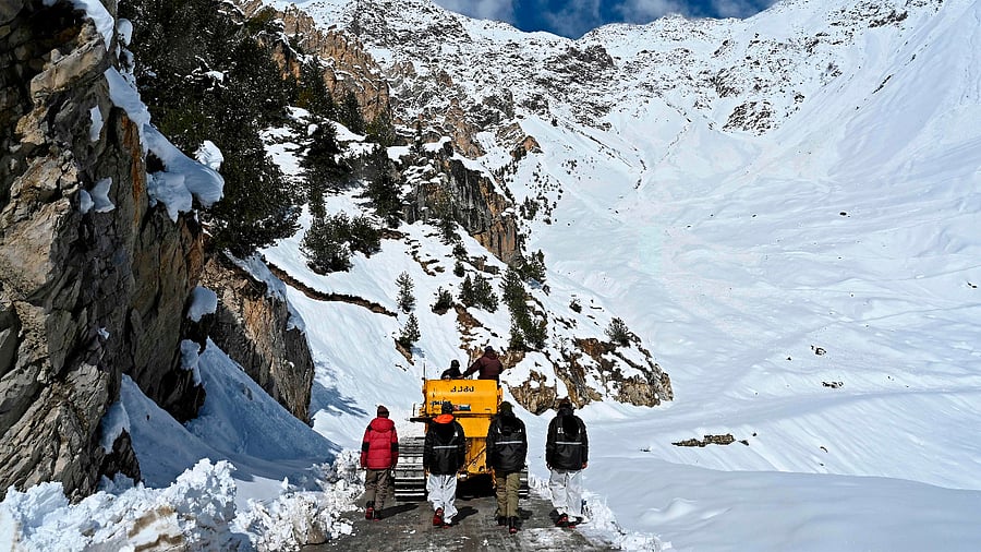 Ladakh in the winter. Credit: AFP File Photo