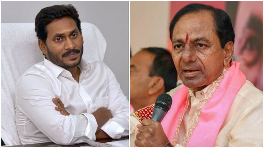 CM Jaganmohan Reddy and CM K Chandrasekhar Rao. Credit: PTI Photos