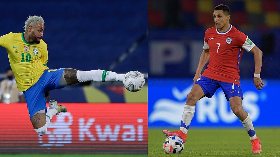 Neymar will return for Brazil and Alexis Sánchez has recovered from a calf muscle injury. Credit: AP/AFP Photo