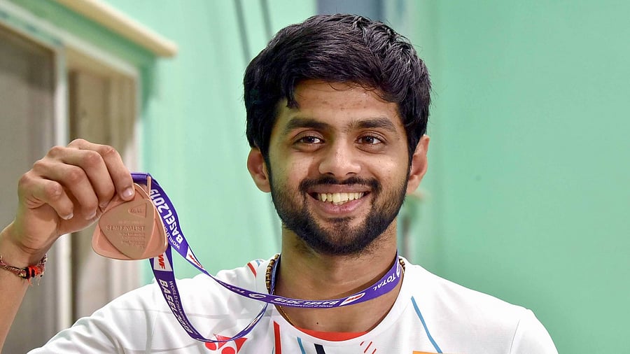 Indian shuttler B Sai Praneeth. Credit: PTI File Photo