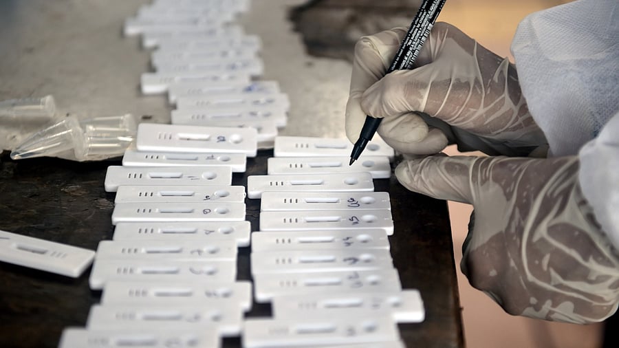 The number of active cases came down to 37,323. Credit: PTI Photo