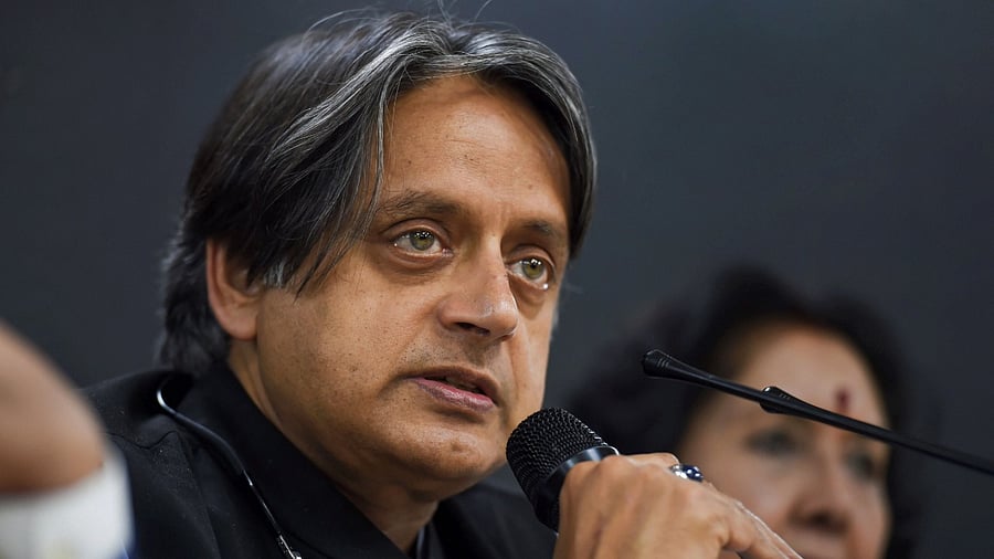 Senior Congress leader Tharoor also shared the video on Twitter. Credit: PTI Photo