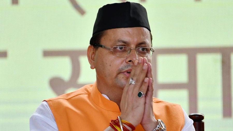 Uttarakhand Chief Minister Pushkar Singh Dhami. Credit: PTI Photo