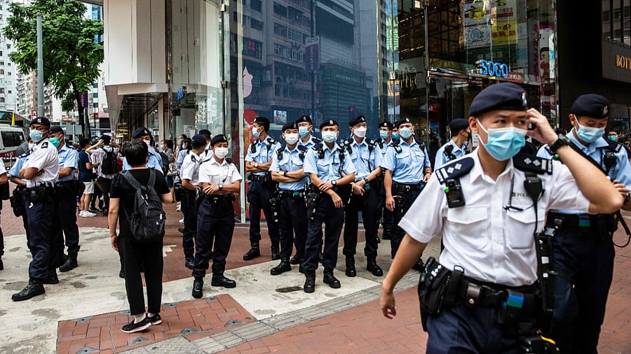 Police said at a press briefing those arrested were aged 15-39. Credit: AFP File Photo