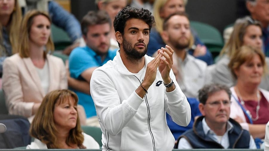 Big-serving Berrettini has been mentioned as capable of becoming the first player since Boris Becker in 1985 to win Queen's on his debut and add the Wimbledon crown a few weeks later. Credit: Reuters Photo
