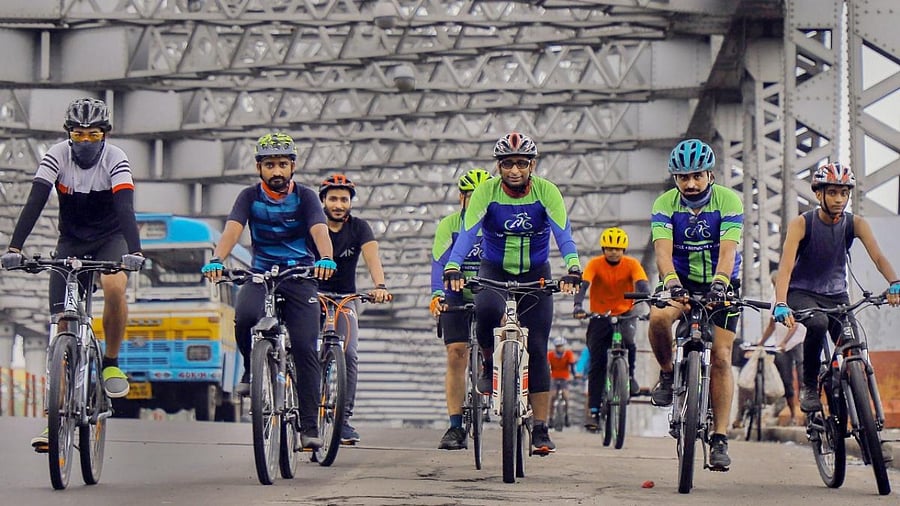 Bikes are generally been used in India by people who cannot afford other forms of transport. Credit: PTI Photo