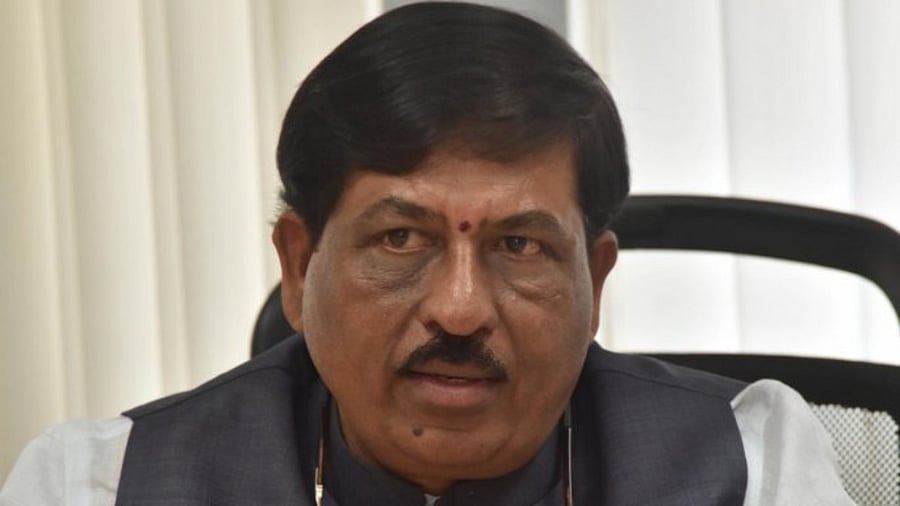 Minister of Mines and Geology Murugesh Nirani. Credit: DH Photo