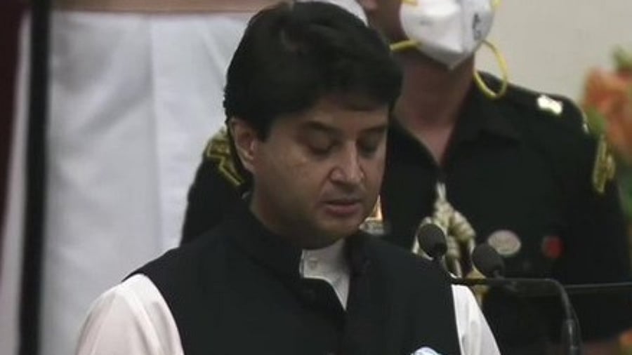 Jyotiraditya Scindia. Credit: Screengrab from live stream