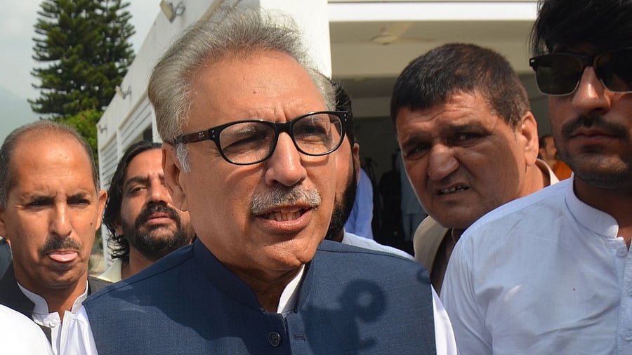 President Arif Alvi. Credit: AFP Photo