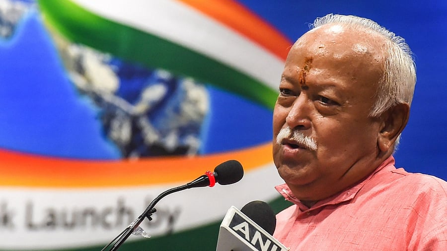 RSS Chief Mohan Bhagwat. Credit: PTI Photo