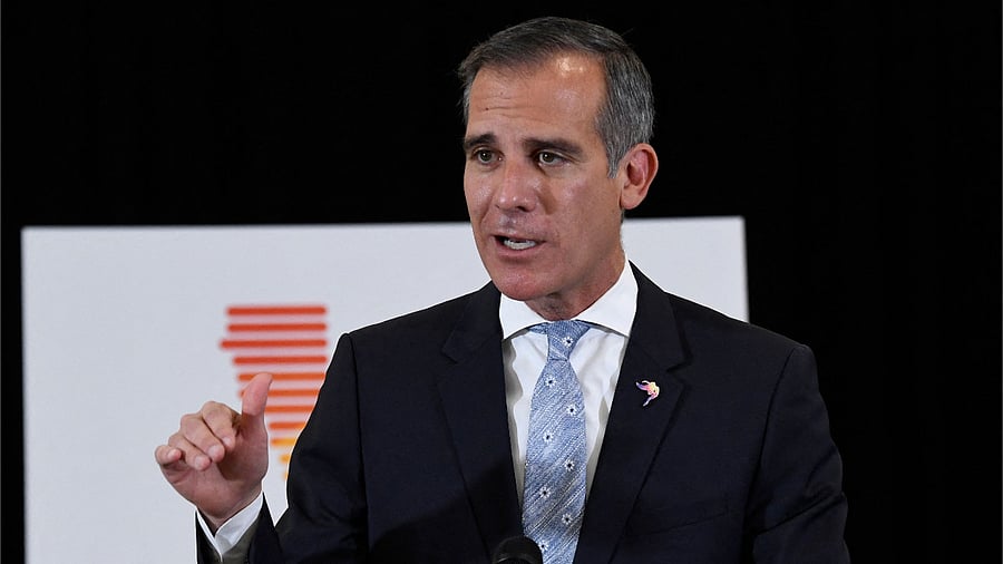Los Angeles Mayor Eric Garcetti. Credit: AFP File Photo
