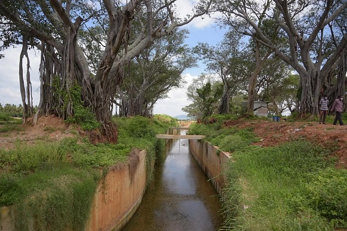 Byramangala Lake, near Bidadi, gets most of its water from the polluted Vrushabhavathi River. Credit: DH Photo/PUSHKAR V
