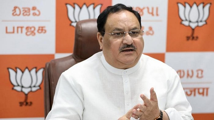 JP Nadda meets 'Reservation Hatao Andolan' protesters