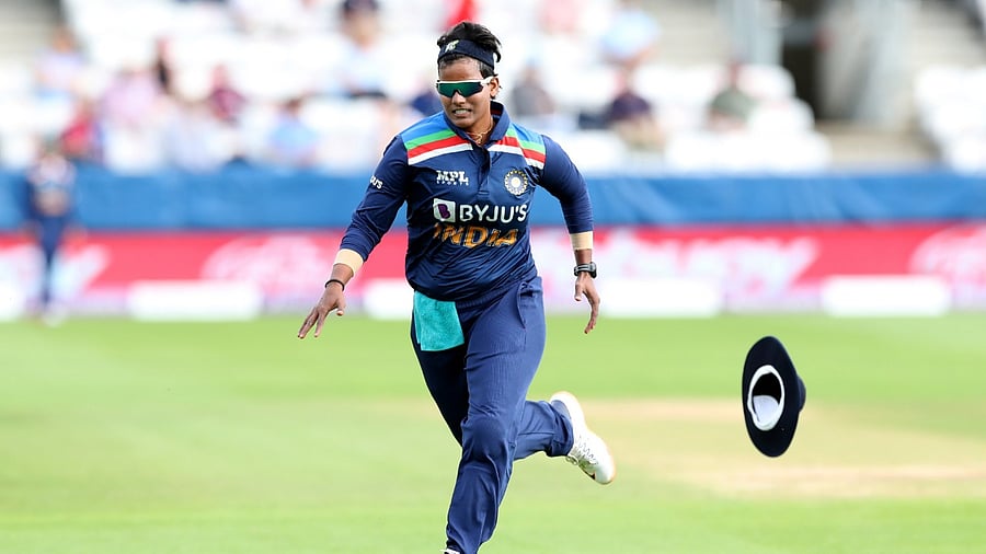 India all-rounder Deepti Sharma. Credit: Reuters Photo