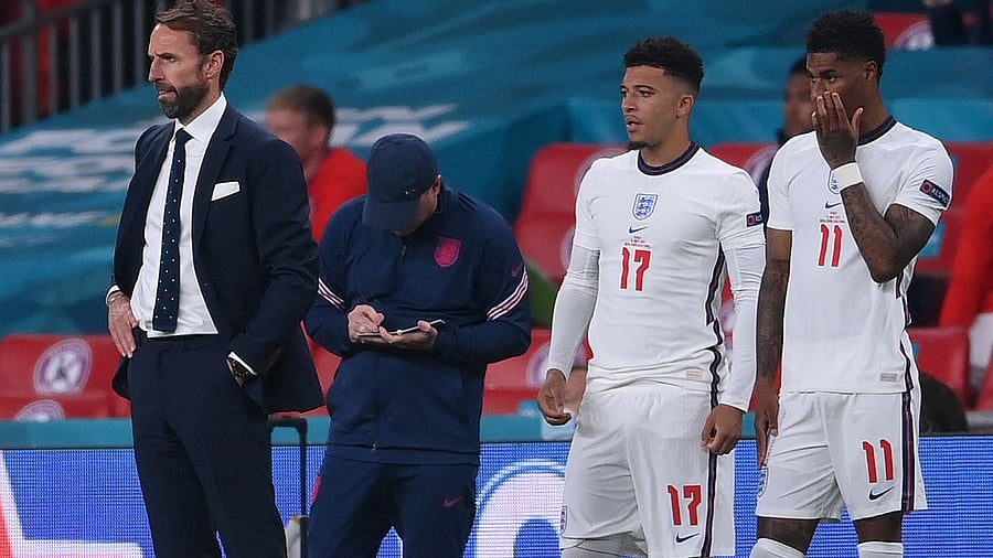 British Prime Minister Boris Johnson and other leaders expressed dismay over the online abuse. Credit: AFP Photo