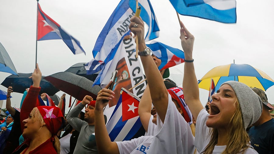 Havana blamed the show of discontent on the United States. Credit: AFP Photo