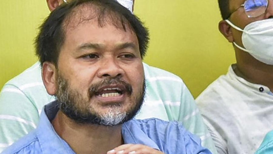 Assam MLA Akhil Gogoi file photo. Credit: PTI Photo