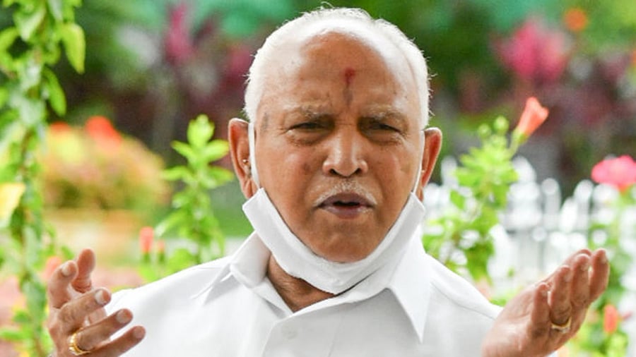 B S Yediyurappa file photo. Credit: DH Photo