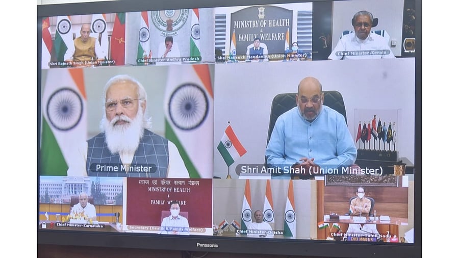 Modi said apprehensions about a third wave of the coronavirus are being expressed with number of cases in some states a matter of concern. Credit: DH Photo