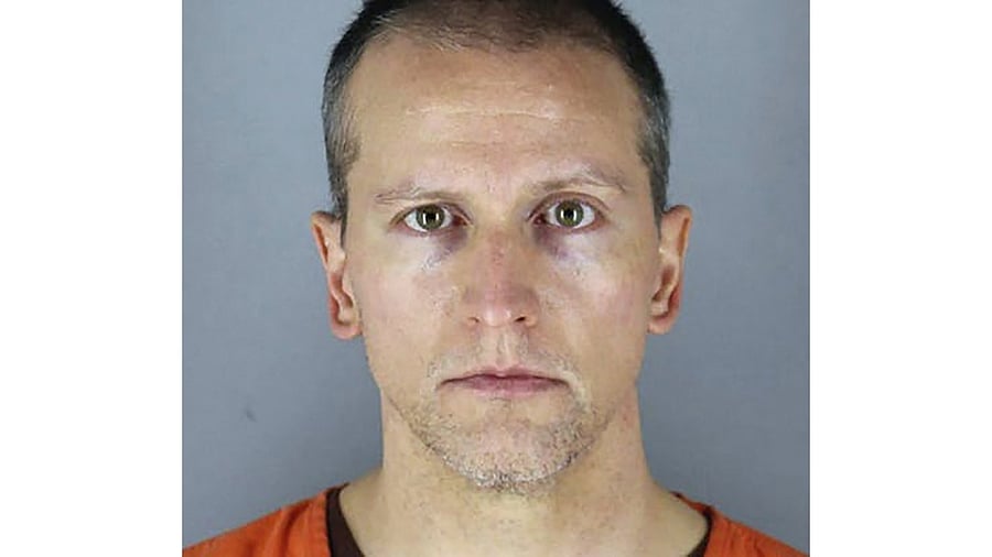 Derek Chauvin in a booking photo. Credit: AFP Photo