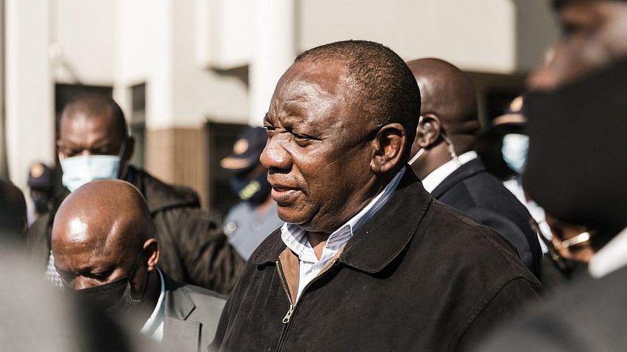 South Africa President Cyril Ramaphosa. Credit: AFP Photo