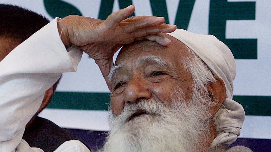 Late environmentalist Sunderlal Bahaguna. Credit: PTI File Photo