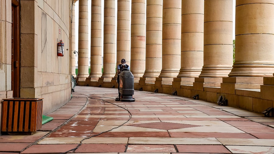 The session begins against the backdrop of the brutal second wave of the pandemic in the country and a major change in the Union Council of Ministers. Credit: PTI Photo