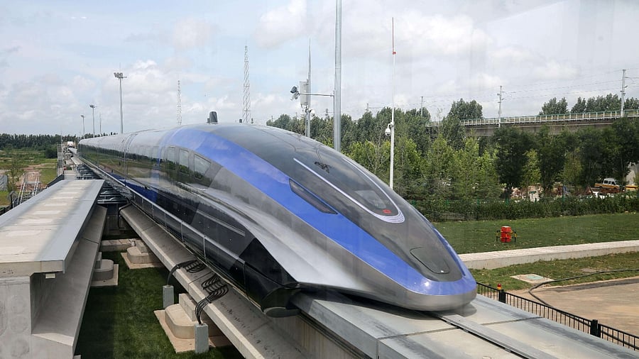 The train can travel with two to 10 carriages, each holding more than 100 passengers. Credit: Reuters Photo