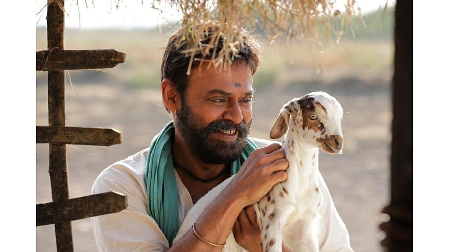 Venkatesh in a still from 'Narappa'. Credit: PR Handout