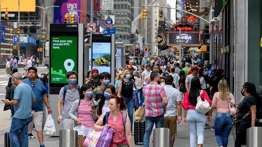 Across the US, the seven-day rolling average for daily new cases in the US rose over the past two weeks to more than 37,000.Credit: AFP Photo