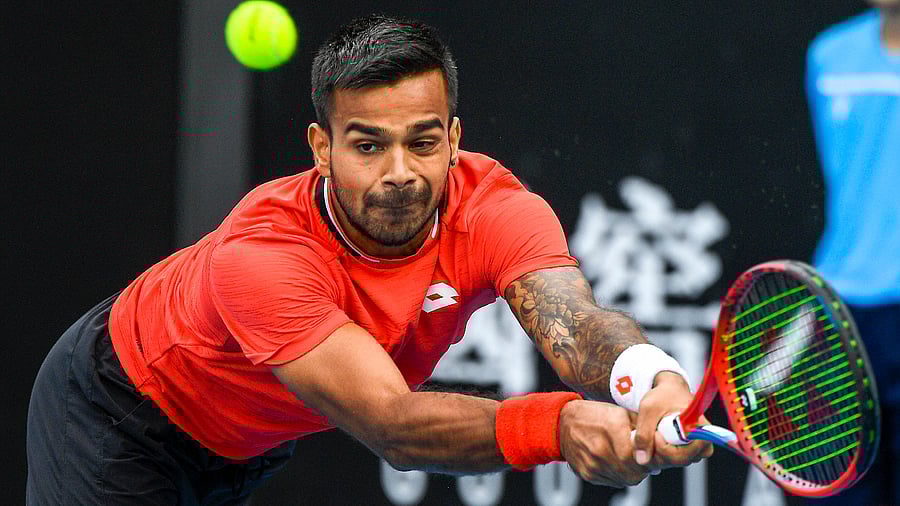 India tennis star Sumit Nagal. Credit: AP File Photo
