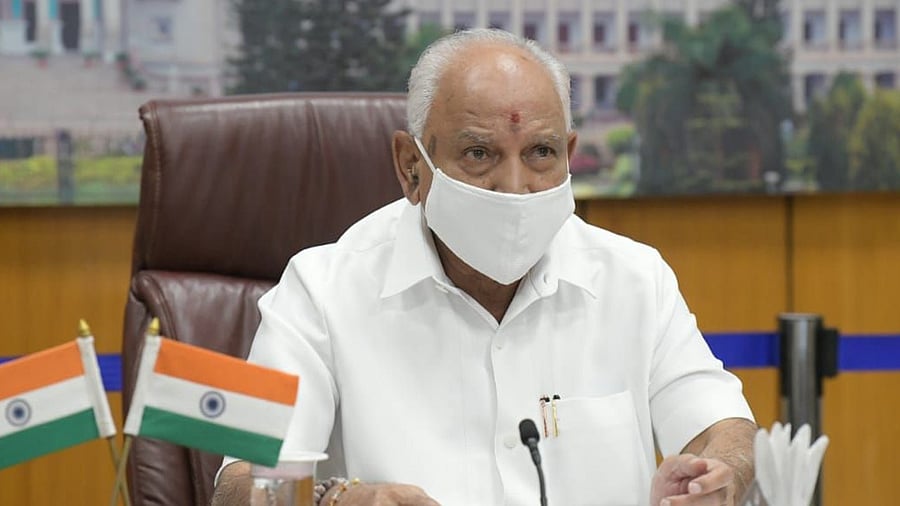 Chief Minister B S Yediyurappa. Credit: DH Photo