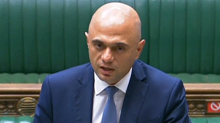 UK health minister Sajid Javid. Credit: AFP Photo