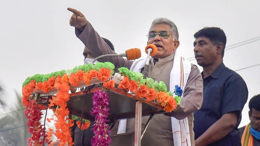 BJP State President Dilip Ghosh. Credit: PTI Photo