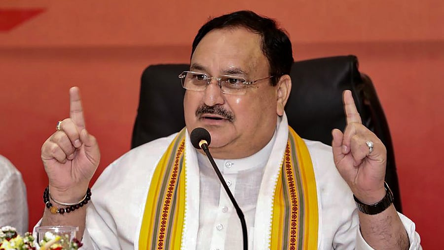 BJP President J P Nadda. Credit: PTI Photo