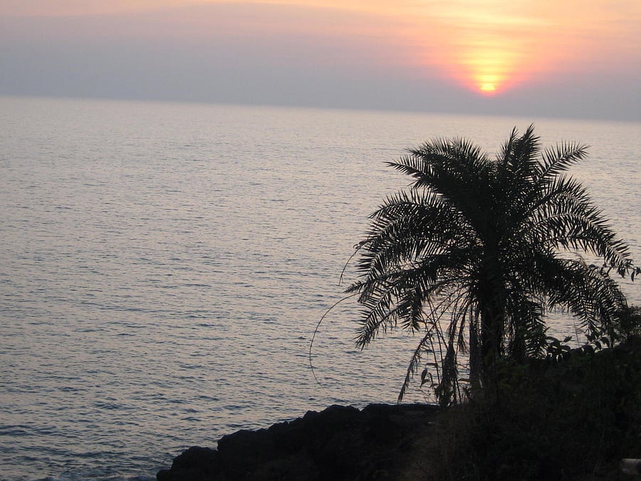 An image of the sea along Karnataka's coast. Credit: Kunal Sharma/Vivek Dhage