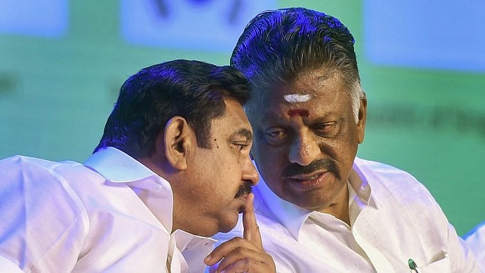 Edappadi K Palaniswami, O Panneerselvam. Credit: PTI Photo