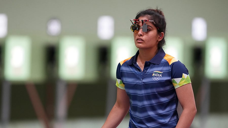 Indian shooter Manu Bhaker. Credit: PTI File Photo