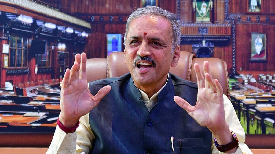 Karnataka Assembly Speaker Vishweshwar Hegde Kageri. Credit: DH File Photo