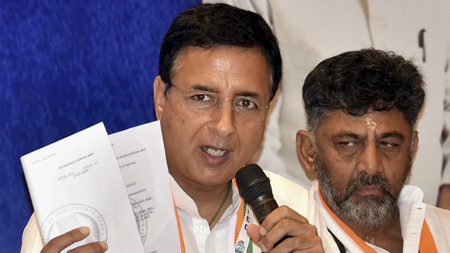 Karnataka Congress in-charge Randeep Singh Surjewala. Credit: PTI Photo