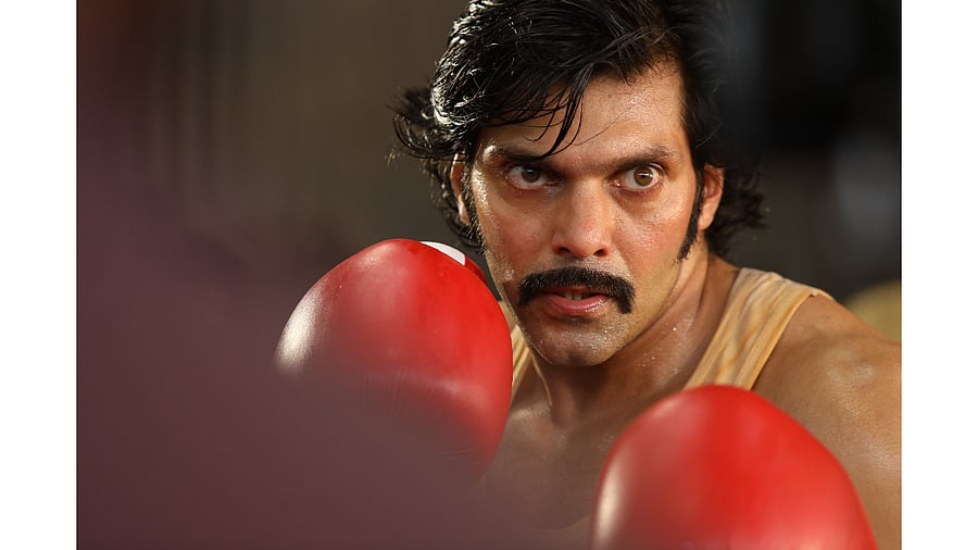 Arya in 'Sarpatta Parambarai'. Credit: PR Handout