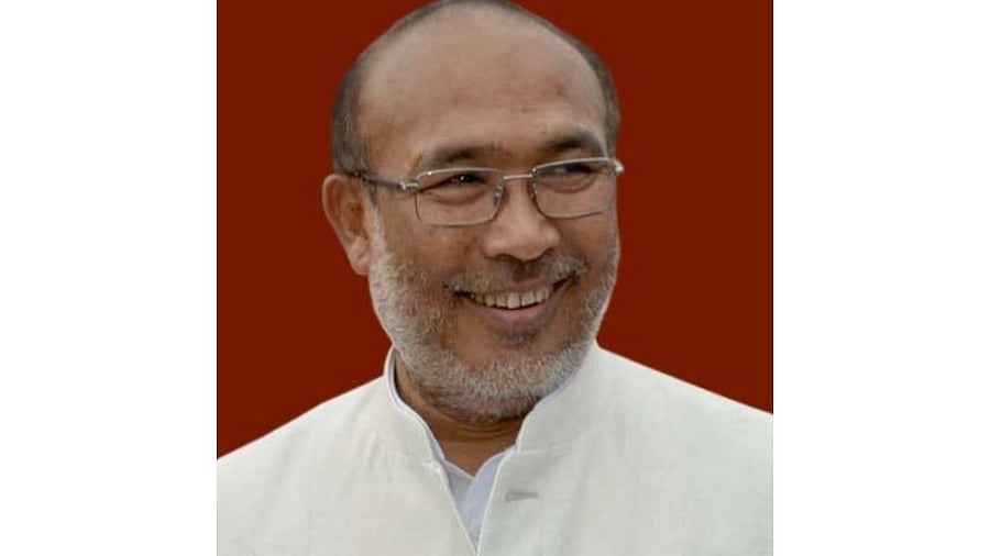 Manipur Chief Minister N Biren Singh. Credit: Twitter/@NBirenSingh