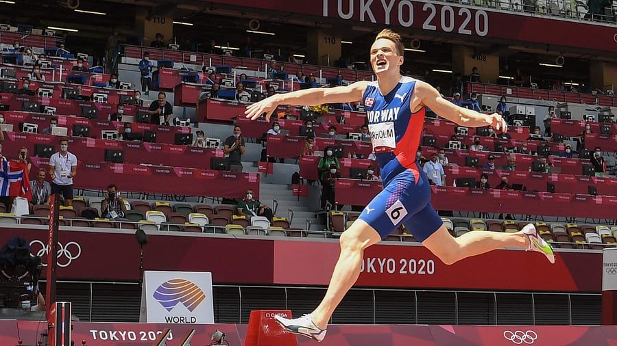 Norway's Karsten Warholm. Credit: AFP Photo