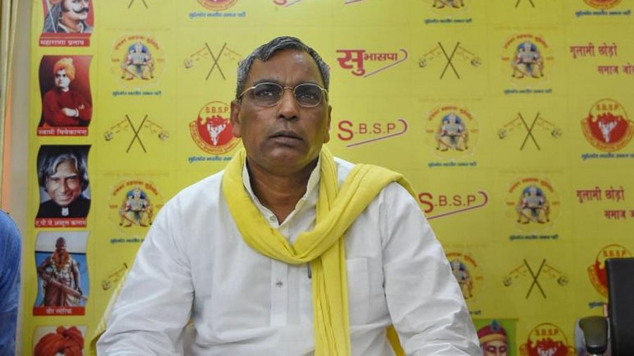 SBSP chief Om Prakash Rajbhar. Credit: PTI file photo