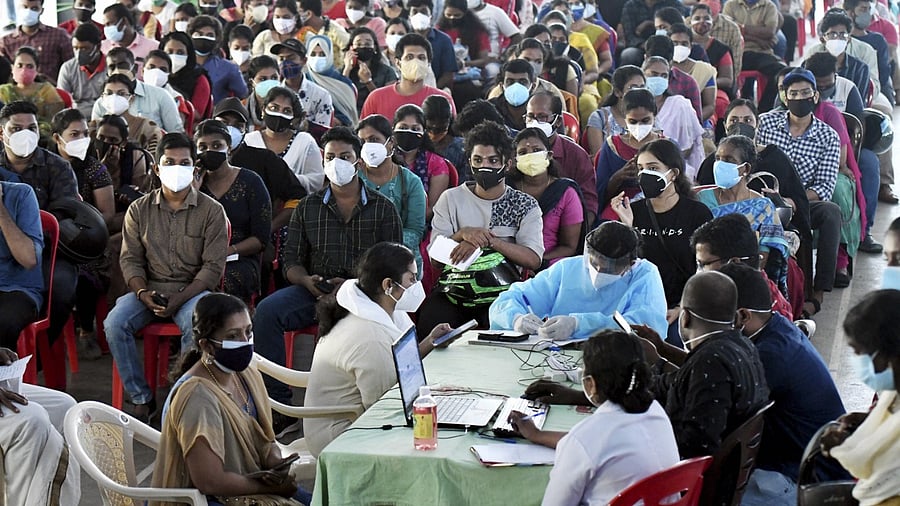 Kerala has been reporting high daily Covid-19 numbers for the past few weeks. Credit: PTI Photo