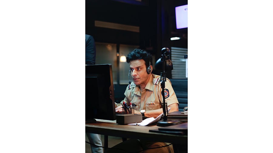 Manoj Bajpayee in a still from 'Dial 100'. Credit: Zee5